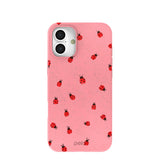 Bubblegum Pink Rosy Ladybug iPhone 16 Plus Case