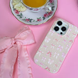 Seashell Rosy Bows iPhone 15 Pro Case