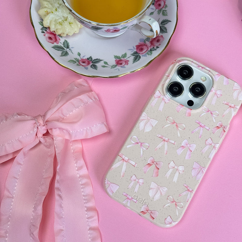 Seashell Rosy Bows iPhone 12/ iPhone 12 Pro Case