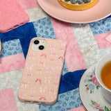 Seashell Rosy Bows iPhone 14 Pro Max Case