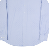 BOSS HUGO BOSS Mens Shirt Blue Spotted Long Sleeve L