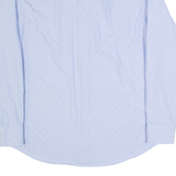BOSS HUGO BOSS Mens Shirt Blue Spotted Long Sleeve L