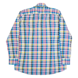 PIERRE CARDIN Mens Shirt Blue Check Long Sleeve XL