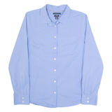 TOMMY HILFIGER Womens Plain Shirt Blue Long Sleeve L
