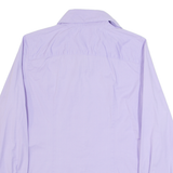 TOMMY HILFIGER Womens Plain Shirt Purple Long Sleeve S