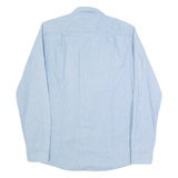HUGO BOSS Mens Plain Shirt Blue Long Sleeve S