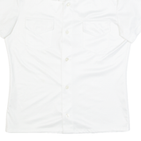 KAZZ Womens Plain Shirt White 90s M