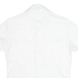 KAZZ Womens Plain Shirt White 90s M