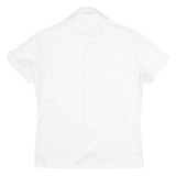 KAZZ Womens Plain Shirt White 90s M