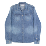 REPLAY Womens Denim Shirt Blue Long Sleeve M