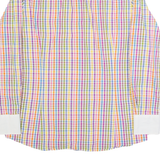 PIERRE CARDIN Mens Shirt Red Gingham Long Sleeve L