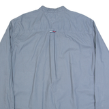TOMMY JEANS Mens Plain Shirt Blue Long Sleeve 2XL