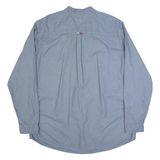 TOMMY JEANS Mens Plain Shirt Blue Long Sleeve 2XL