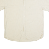 PIERRE CARDIN Mens Plain Shirt Beige 90s XL