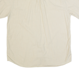 PIERRE CARDIN Mens Plain Shirt Beige 90s XL