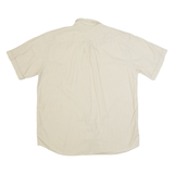 PIERRE CARDIN Mens Plain Shirt Beige 90s XL