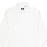 HUGO BOSS Slim Fit Mens Plain Shirt White Long Sleeve M