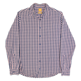 HUGO BOSS Slim Fit Mens Shirt Blue Gingham Long Sleeve M
