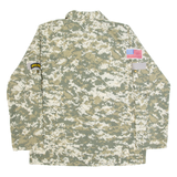 US Navy Seals Mens Shirt Green Camouflage Long Sleeve M