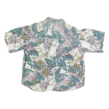 LAST SCENE Womens Shirt Green 90s Floral L