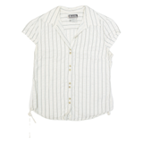 COLUMBIA Womens Shirt Cream Striped M