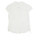 COLUMBIA Womens Shirt Cream Striped M