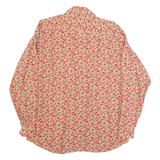 SPACE DEPARTMENT Mens Shirt Beige 90s Floral Long Sleeve L