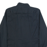 TOMMY HILFIGER Slim Fit Mens Plain Shirt Black Long Sleeve L