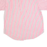 LAST SCENE Womens Shirt Red 90s Striped M