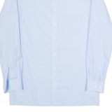 OLYMP Mens Plain Shirt Blue Long Sleeve M