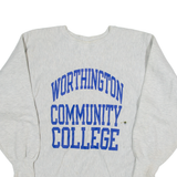 CHAMPION REVERSE WEAVE Worthington Community College Womens Sweatshirt Grey USA L
