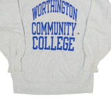 CHAMPION REVERSE WEAVE Worthington Community College Womens Sweatshirt Grey USA L