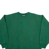 HAINES Womens Sweatshirt Green L