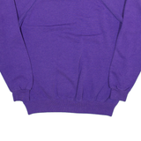Bird Print Womens Sweatshirt Purple M