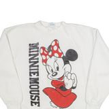 DISNEY Minnie Mouse Womens Sweatshirt White L