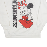DISNEY Minnie Mouse Womens Sweatshirt White L