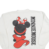 DISNEY Minnie Mouse Womens Sweatshirt White L