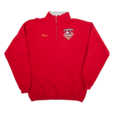 DISNEY Nancy Name Print Womens Sweatshirt Red 1/4 Zip ONE SIZE