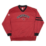 NFL Cardinals Football Mens Sweatshirt Red V-Neck USA 2XL