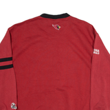 NFL Cardinals Football Mens Sweatshirt Red V-Neck USA 2XL