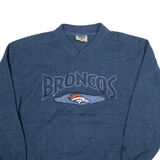 LEE Broncos Mens Sweatshirt Blue V-Neck USA L