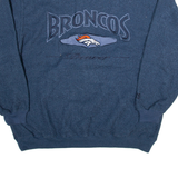 LEE Broncos Mens Sweatshirt Blue V-Neck USA L