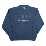 LEE Broncos Mens Sweatshirt Blue V-Neck USA L