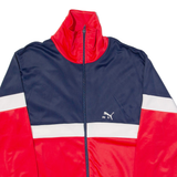 PUMA Mens Track Jacket Red Colourblock M
