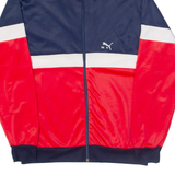 PUMA Mens Track Jacket Red Colourblock M