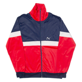PUMA Mens Track Jacket Red Colourblock M