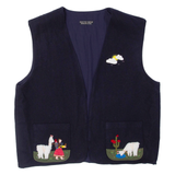NUESTRO HOGAR Llama Womens Jacket Blue L