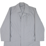 LOUISODER Mens Overcoat Coat Grey L