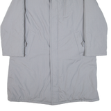 LOUISODER Mens Overcoat Coat Grey L