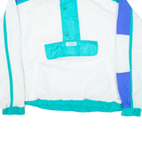 ZURICH Mens Anorak Jacket White Hooded Colourblock XL